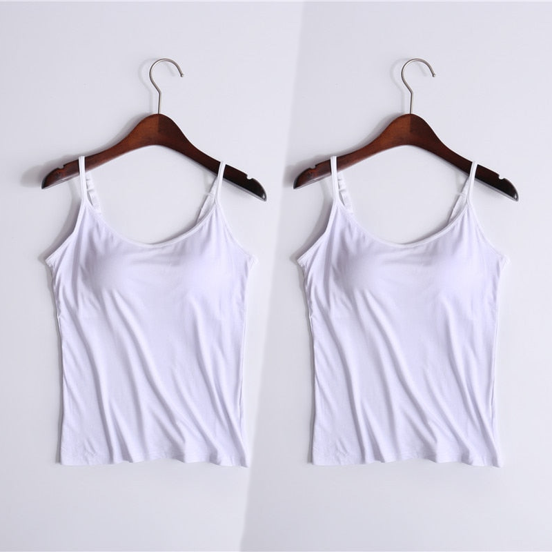 Blusa Regata Luísa com Sutiã Embutido COMPRE 1 LEVE 2